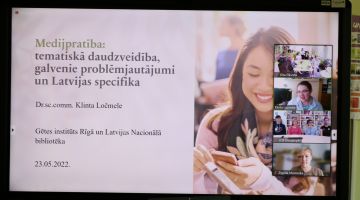 Pirmā tikšanās  medijpratības projektā vidusskolēniem