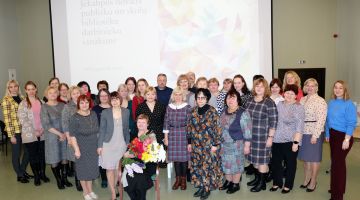 Jēkabpils novada Saukas bibliotēkas vadītājas Veltas Lāces 70 gadu jubileja 