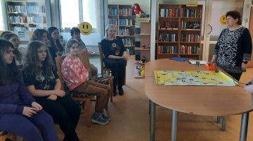 Eiropas diena Salas bibliotēkā kopā ar Salas vidusskolas skolēniem