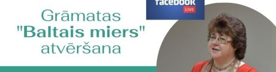Grāmatas “Baltais miers” atvēršana, kopā ar autori  Ligitu Ābolnieci 