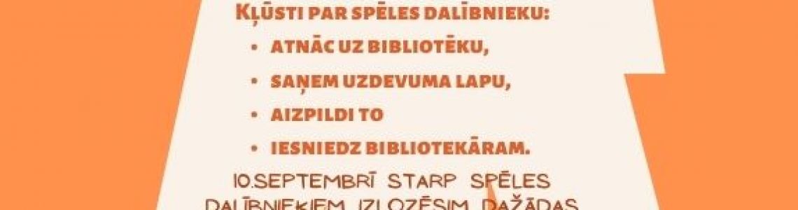 Atjautības spēle “CEĻO BIBLIOTĒKAS PLAUKTOS” 