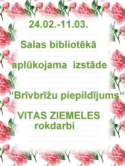 Salas bibliotēkā izstāde 