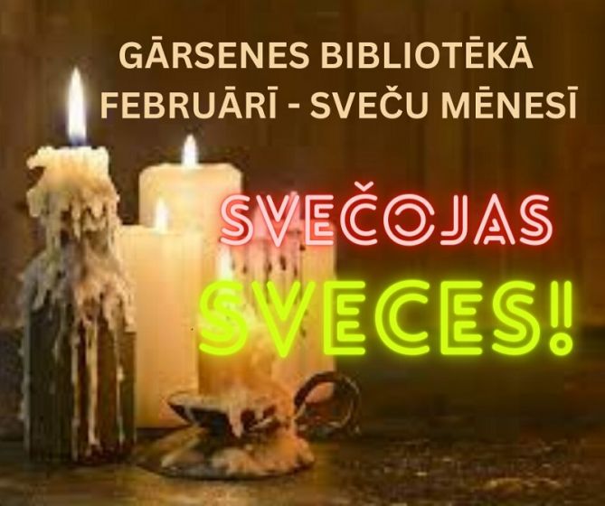 Gārsenes bibliotēka aicina uz sveču izstādi