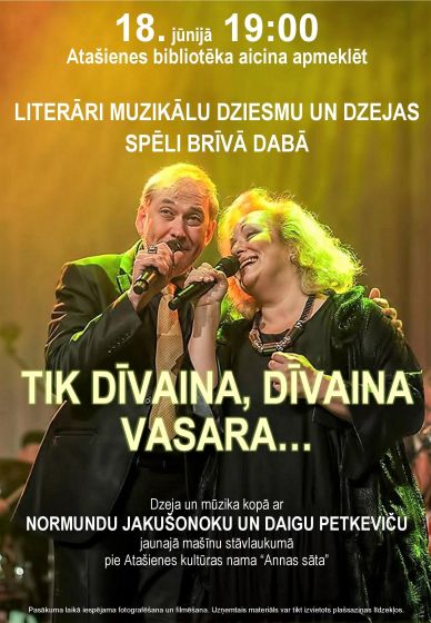 Atašienes bibliotēka organizē pasākumu 