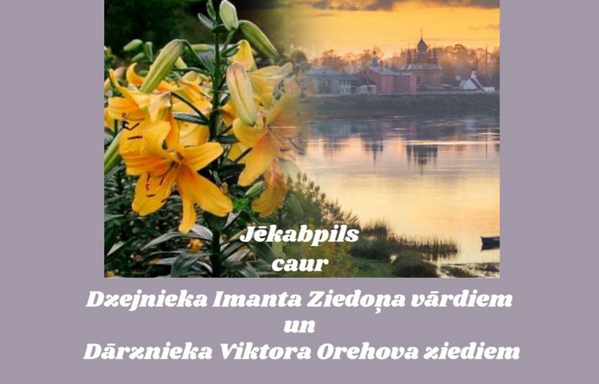 Virtuāls veltījums pilsētai, dzejniekam, dārzniekam “Jēkabpils. Liliju dārzs”