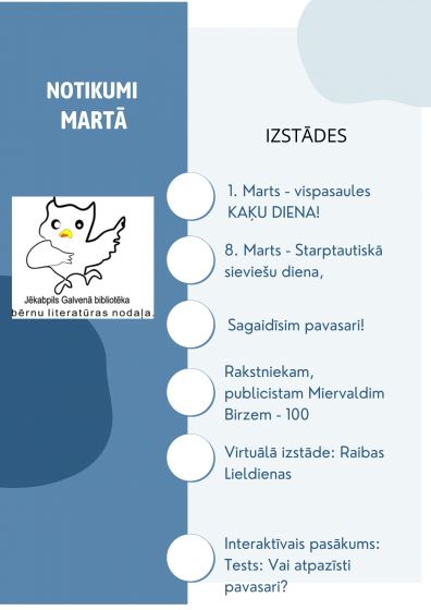 Aktualitātes martā!