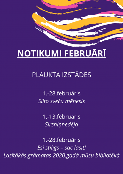 Aktualitātes februārī! 