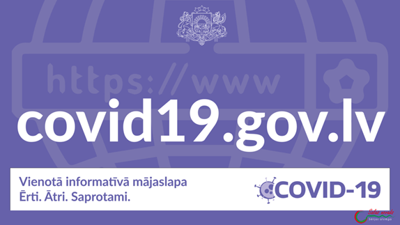 Informatīvā lapa par COVID-19 izplatību Latvijā