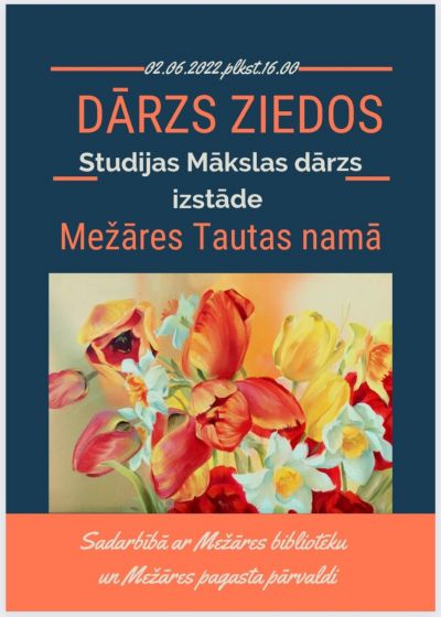 2. jūnijā Mežāres bibliotēka sadarbībā ar Mežāres pagasta pārvaldi atklāj gleznu izstādi 