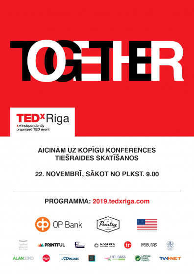 Jēkabpils Galvenajā bibliotēkā notiks ideju foruma TEDxRiga 2019 tiešraide no Latvijas Nacionālās bibliotēkas