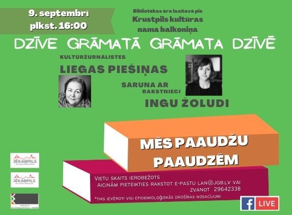  Projekta “Dzīve grāmatā, grāmata dzīvē” trešā saruna “Mēs paaudžu paaudzēm