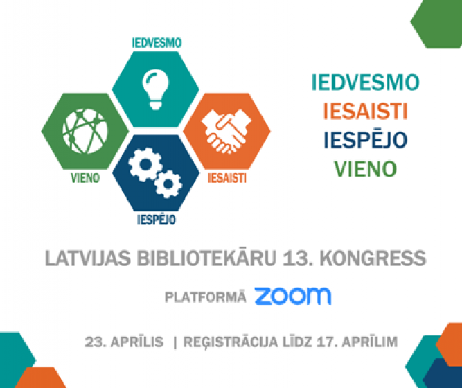 23.aprīlī Latvijas bibliotekāru 13.kongress