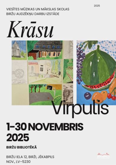 Biržu bibliotēka novembrī aicina uz izstādi 