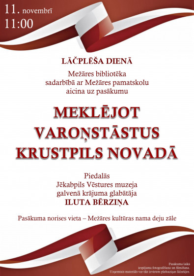 Pasākums Mežāres bibliotēkā 