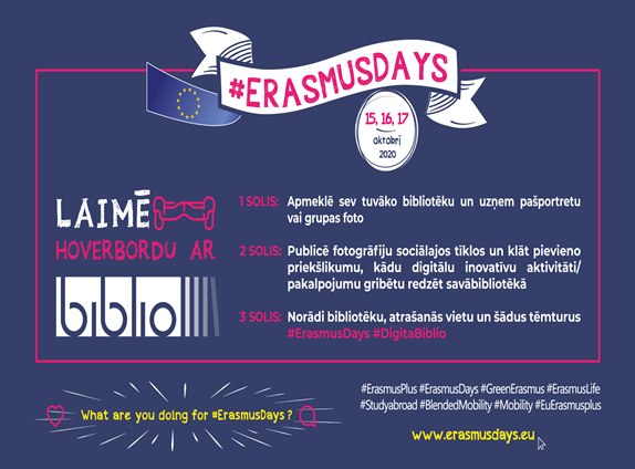 Aicinām piedalīties #ErasmusDienās un laimēt hoverbordu!