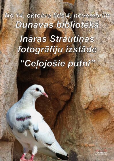 Dunavas bibliotēka aicina uz Ināras Strautiņas fotogrāfiju izstādi 
