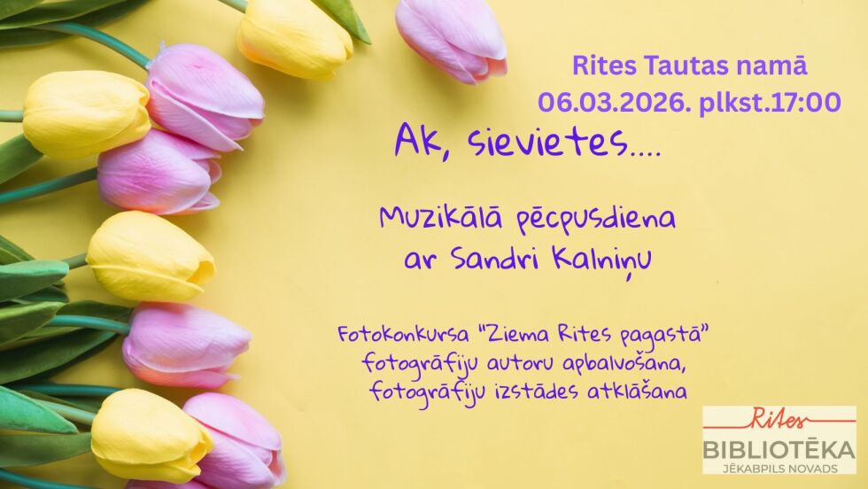 Rites Tautas namā 6.martā pasākums 