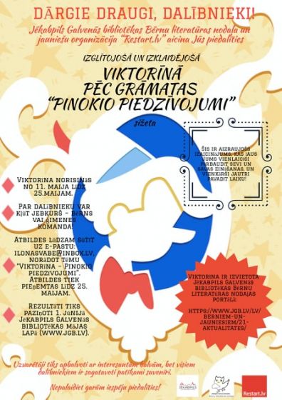 PIEDALIES VIKTORĪNĀ!