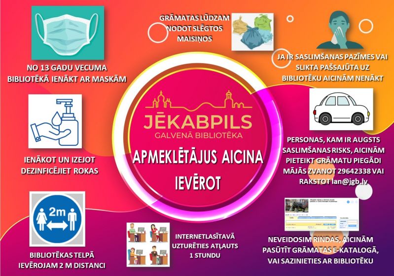 Informācija bibliotēkas apmeklētājiem
