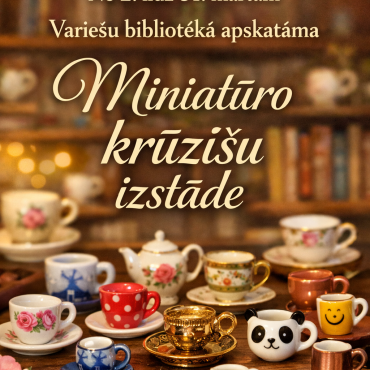 Variešu bibliotēkā martā Vilijas Lazdiņas (Antūži) 