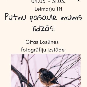Leimaņu bibliotēka martā aicina uz Gitas Losānes (Jēkabpils) fotogrāfiju izstādi 