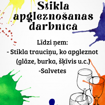 Leimaņu bibliotēka organizē stikla apgleznošanas darbnīcu