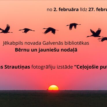 Fotogrāfiju izstāde “Ceļojošie putni” 