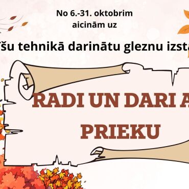 Varie&scaron;u bibliotēka no 6.oktobra aicina uz pērlī&scaron;u tehnikā veidotu izstādi