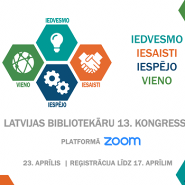23.aprīlī Latvijas bibliotekāru 13.kongress