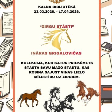 No 23.marta Kalna bibliotēkā Ināras Grigalovičas kolekcijas izstāde 