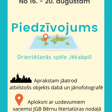 Orientēšanās spēle - PIEDZĪVOJUMS! 