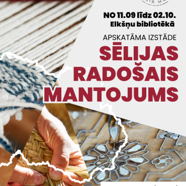 Elkšņu bibliotēkā līdz 2.oktobrim izstāde 