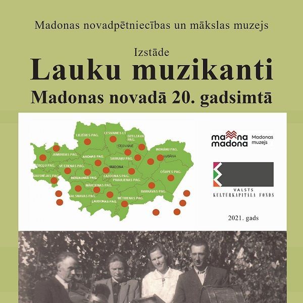 Zasas bibliotēka aicina uz ceļojošo izstādi “Lauku muzikanti Madonas novadā 20.gadsimtā