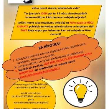 Kūku bibliotēka organizē ideju konkursu 