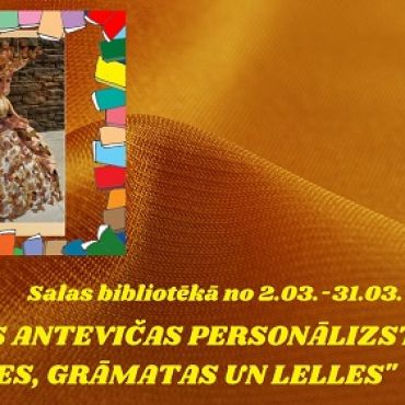 Salas bibliotēkā Lienes Antevičas personālizstāde 
