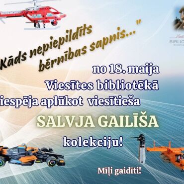 No 18.maija Viesītes bibliotēkā apskatāma viesītieša Salvja Gailīša Lego kolekcija