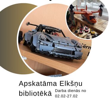 Elkšņu bibliotēkā februārī Salvja Gailīša (Viesīte) lego privātkolekcija