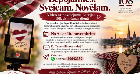 Lepojamies. Sveicam. Novēlam!