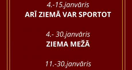 Aktualitātes janvārī!