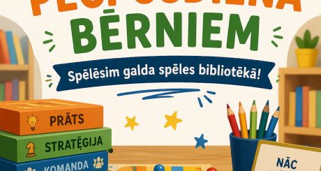 “Galda spēļu pēcpusdiena bērniem”