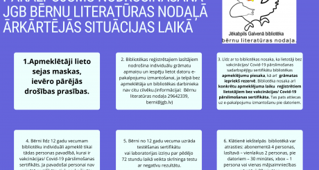 PAKALPOJUMU NODROŠINĀŠANA JGB BĒRNU LITERATŪRAS NODAĻĀ  ĀRKĀRTĒJĀS SITUĀCIJAS LAIKĀ