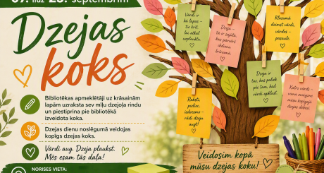 Radošā akcijā “Dzejas koks”