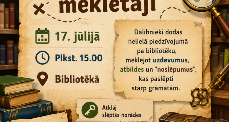 Spēle “Bibliotēkas noslēpumu meklētāji”