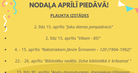 Notikumi aprīlī 